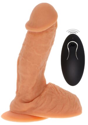 Naked Vibrating Dildo Silicone 17 cm